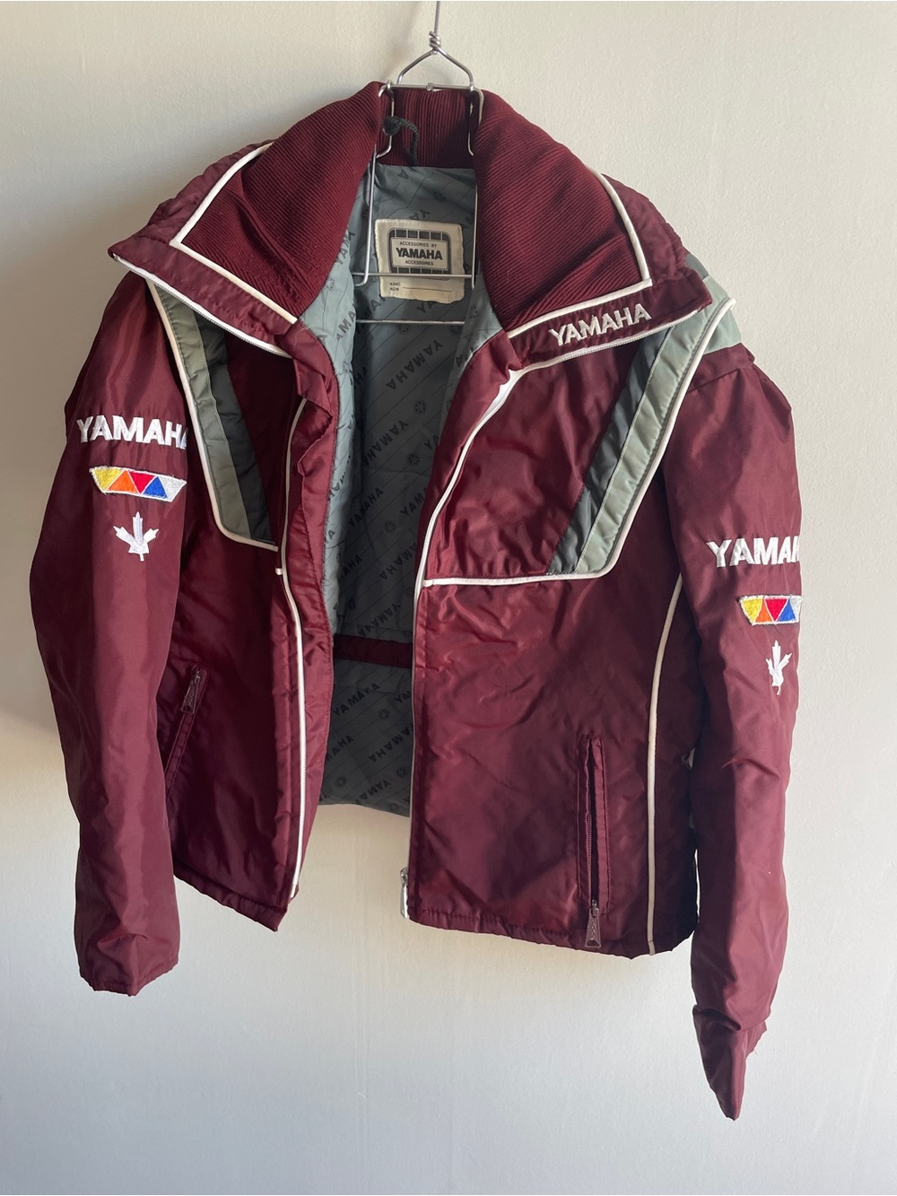 Yamaha Maroon and Gray Ski Snow Jacket